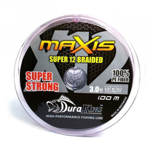 Шнур DuraKing MAXIS 12X, 150м, мультиколор #4, 0,33мм, 62lbs Шнур DuraKing MAXIS 12X, 150м, мультиколор #4, 0,33мм, 62lbs