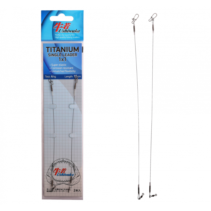 Поводки Ushiwaka Titanium Single Leader 1x1