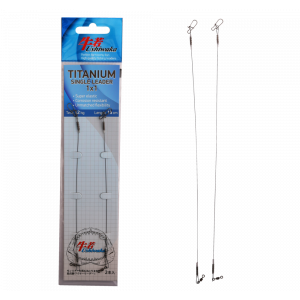 Поводок Ushiwaka Titanium Single UTS11512, 1х1, 12кг/15см, 2шт